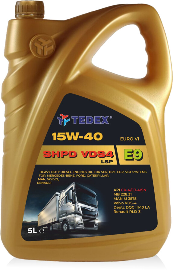 TEDEX SHPD VDS 4.5 LSP API CK-4/SN SAE 15W-40