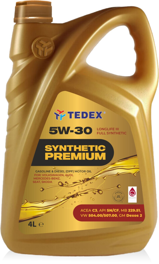 Tedex Synthetic Premium Motor Oil API SN/CF SAE 5W-30